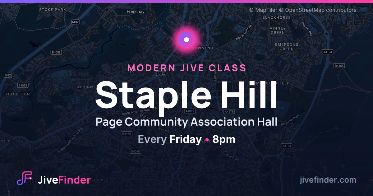 Modern Jive class at Page Community Association Hall, Staple Hill — Every Friday, 8pm