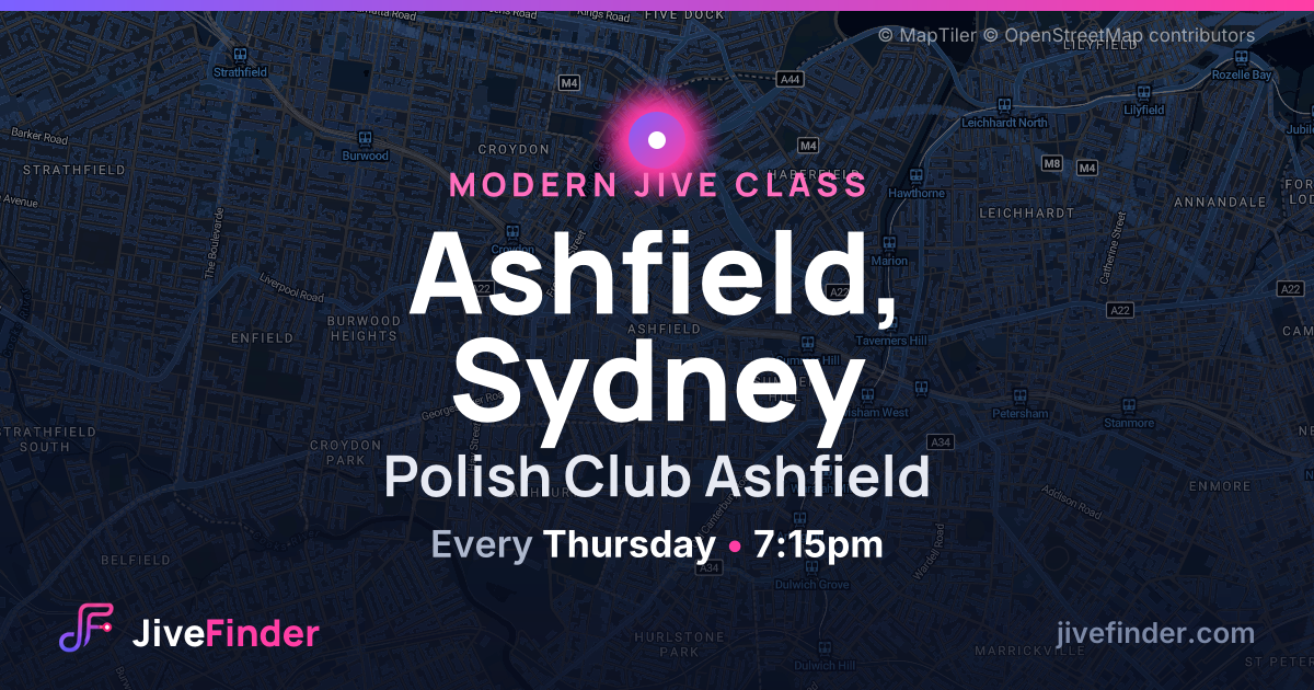 Modern Jive class at Polish Club Ashfield, Ashfield, Sydney — Every Thursday, 7:15pm
