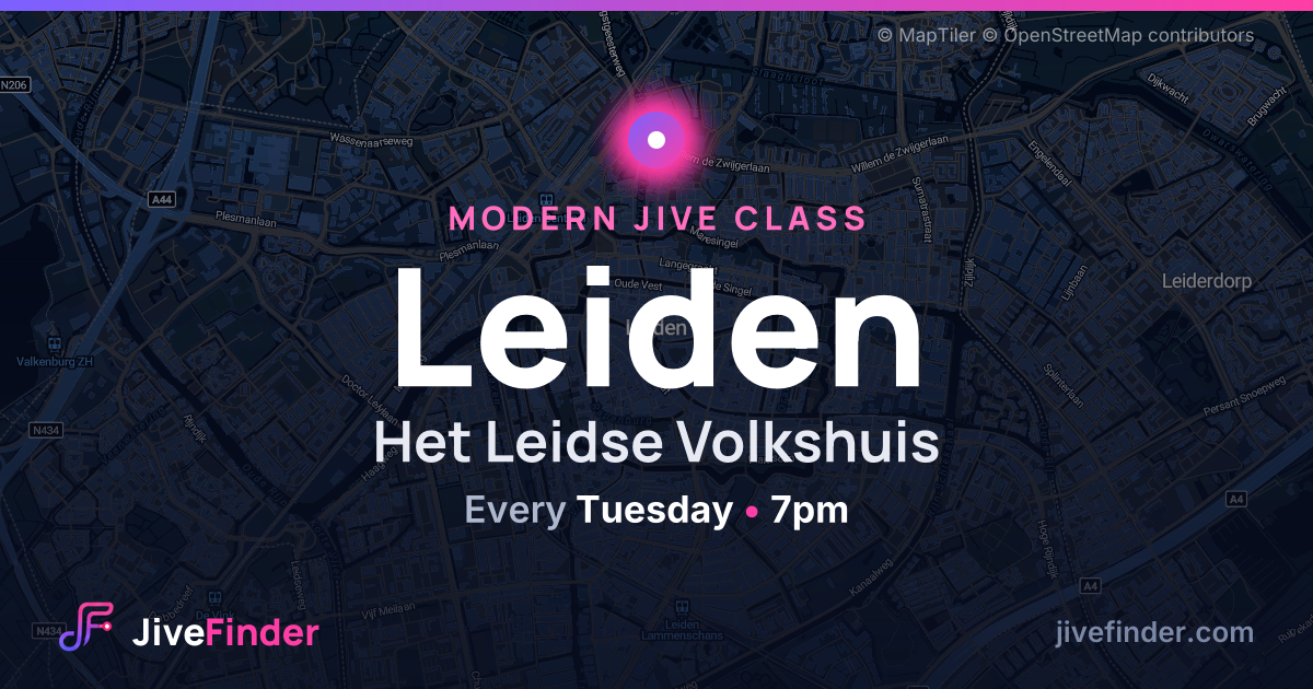 Modern Jive class at Het Leidse Volkshuis, Leiden — Every Tuesday, 7pm