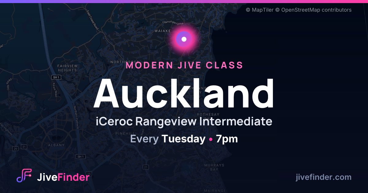 Modern Jive class at iCeroc Rangeview Intermediate, Auckland — Every Tuesday, 7pm
