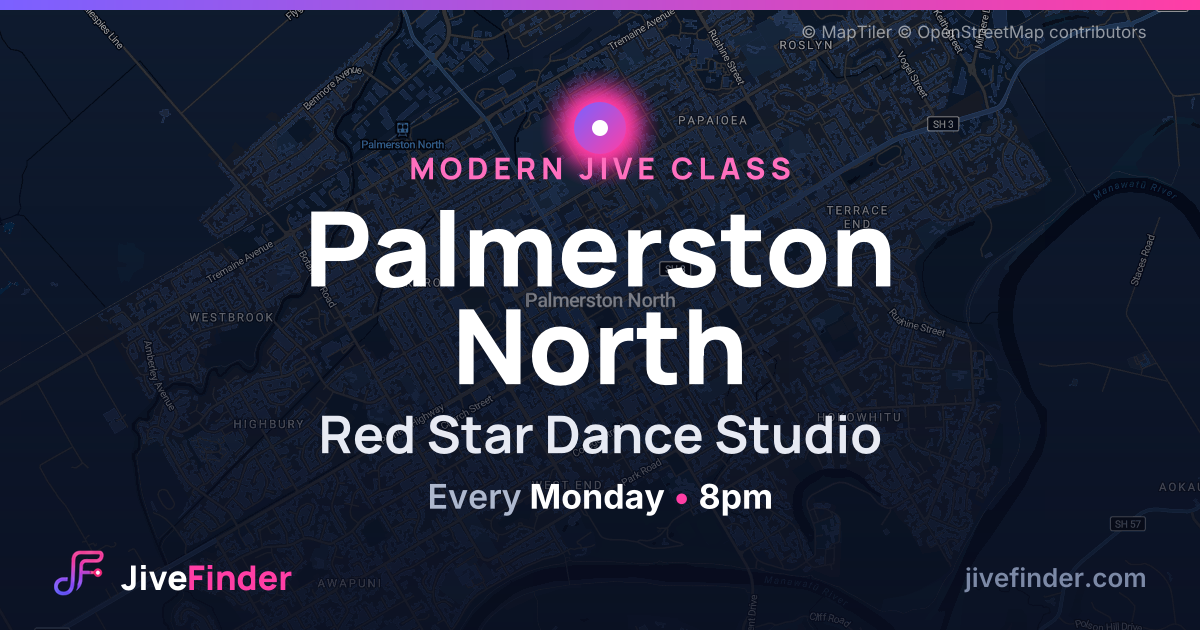 Modern Jive class at Red Star Dance Studio, Palmerston North — Every Monday, 8pm