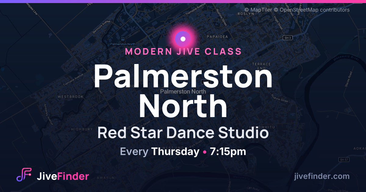 Modern Jive class at Red Star Dance Studio, Palmerston North — Every Thursday, 7:15pm