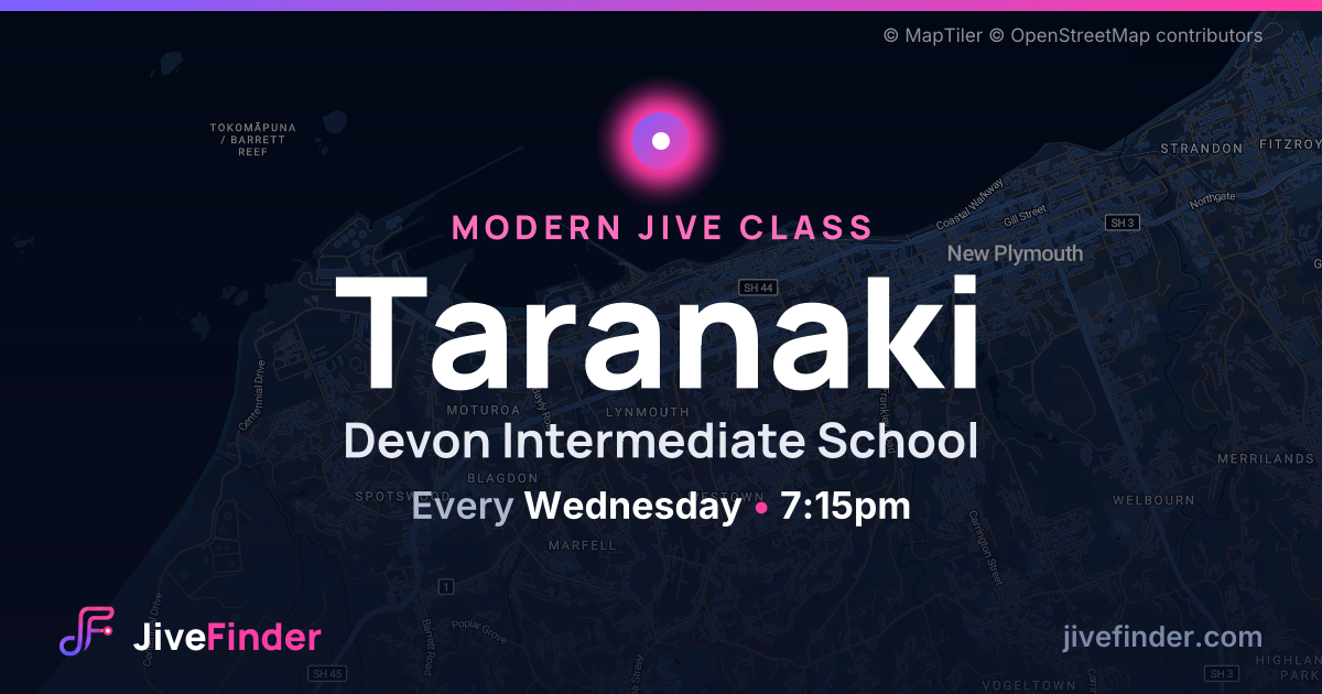 Modern Jive class at Devon Intermediate School, Taranaki — Every Wednesday, 7:15pm