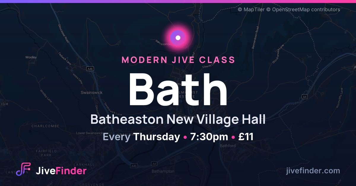 Modern Jive class at Batheaston New Village Hall, Bath — Every Thursday, 7:30pm, £11