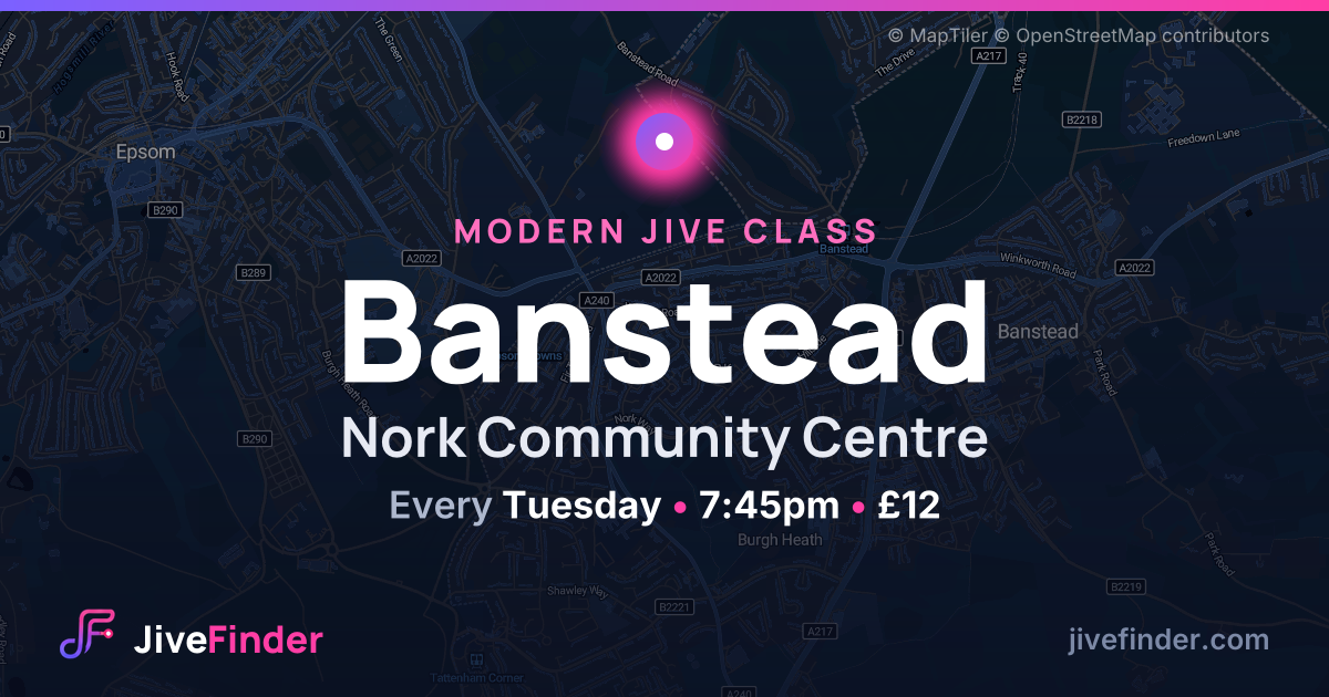 Modern Jive class at Nork Community Centre, Banstead — Every Tuesday, 7:45pm, £12