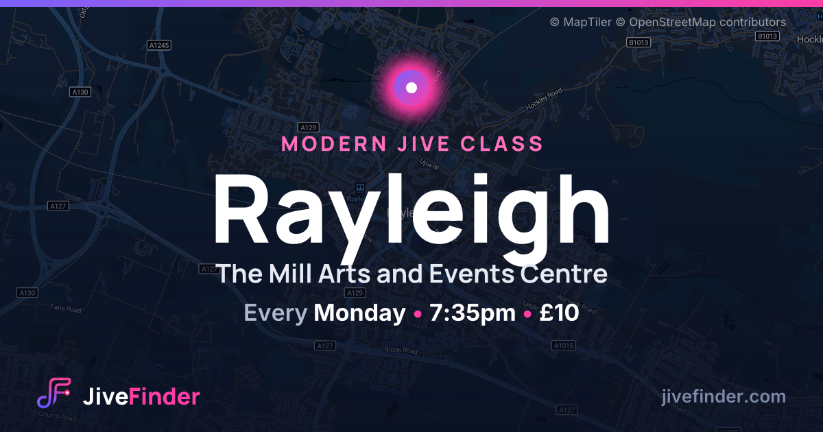Modern Jive class at The Mill Arts and Events Centre, Rayleigh — Every Monday, 7:35pm, £10