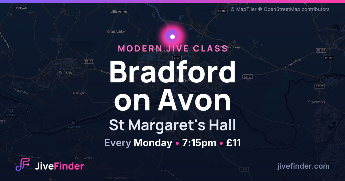 Modern Jive class at St Margaret's Hall, Bradford on Avon — Every Monday, 7:15pm, £11