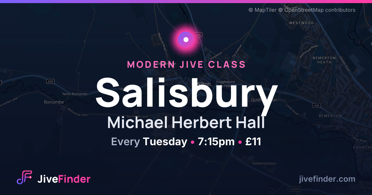 Modern Jive class at Michael Herbert Hall, Salisbury — Every Tuesday, 7:15pm, £11