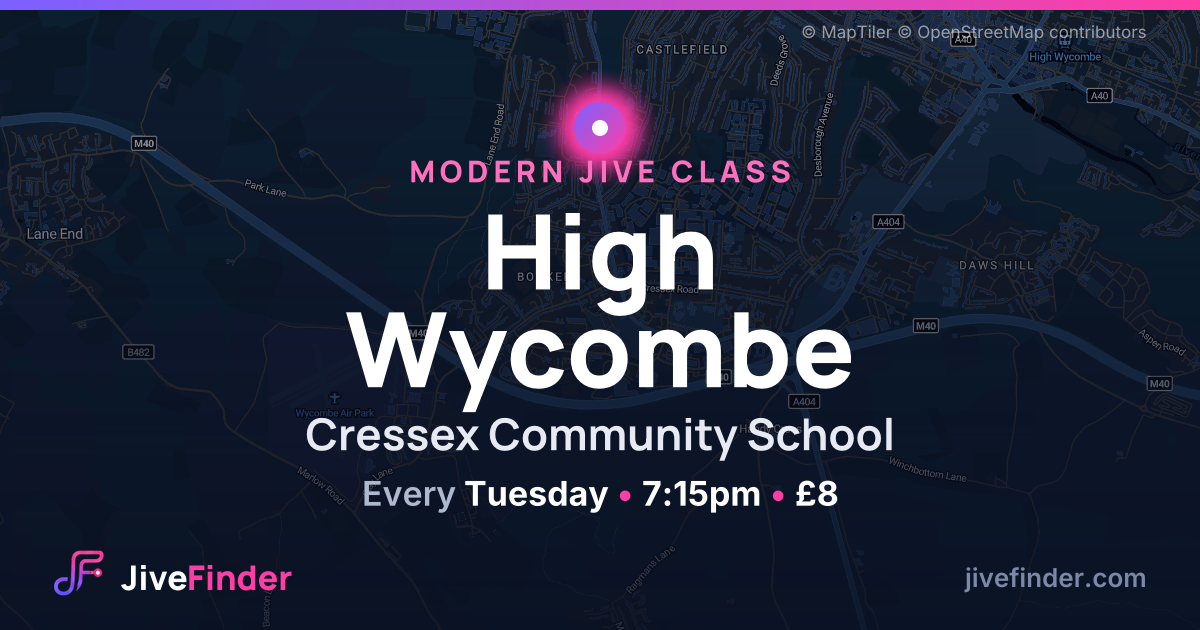 Modern Jive class at Cressex Community School, High Wycombe — Every Tuesday, 7:15pm, £8