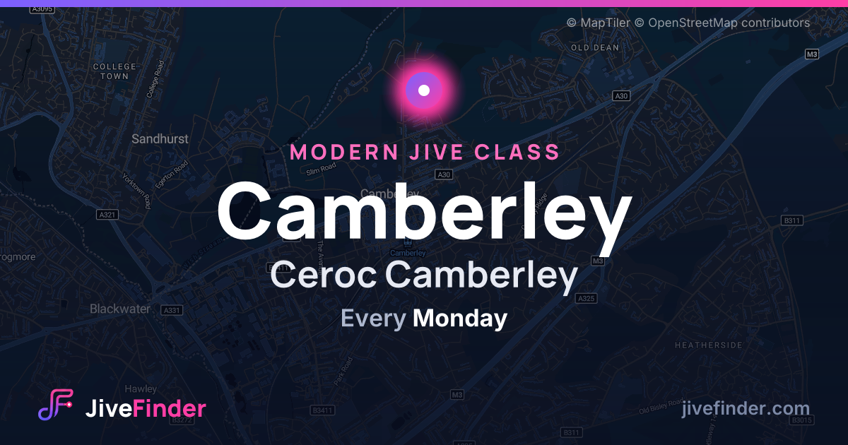 Modern Jive class at Ceroc Camberley, Camberley — Every Monday