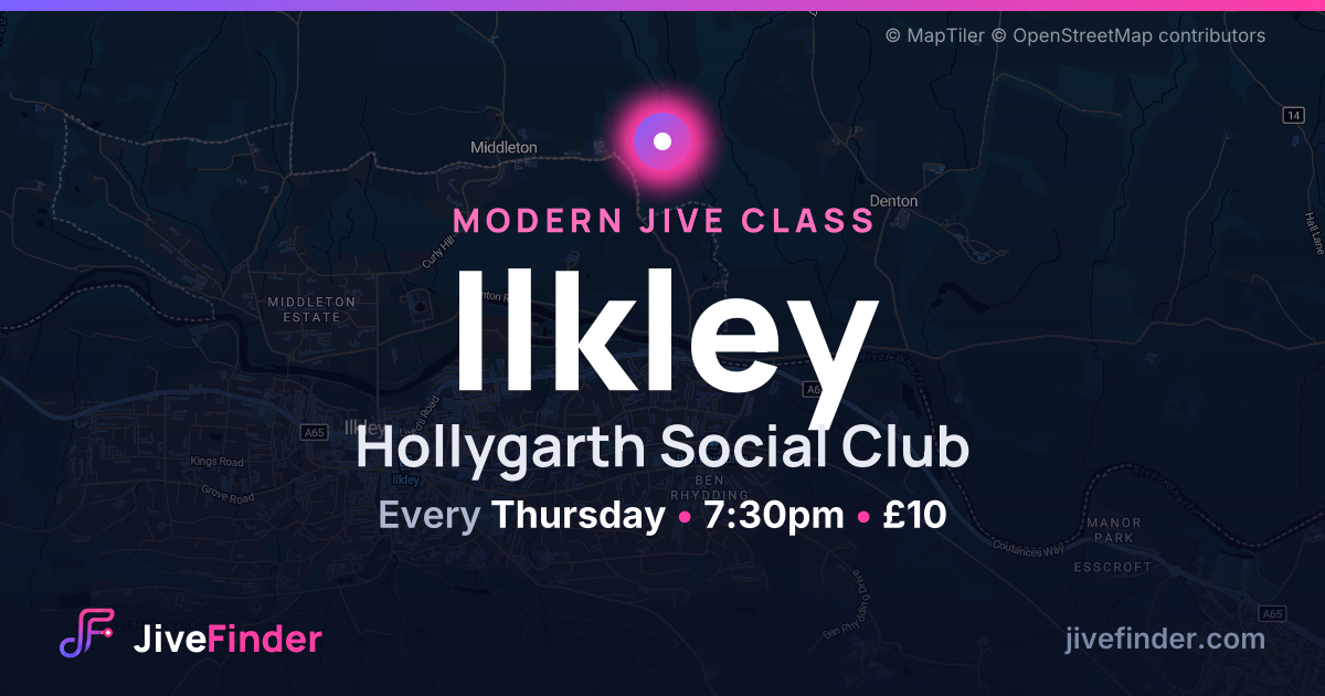 Modern Jive class at Hollygarth Social Club, Ilkley — Every Thursday, 7:30pm, £10