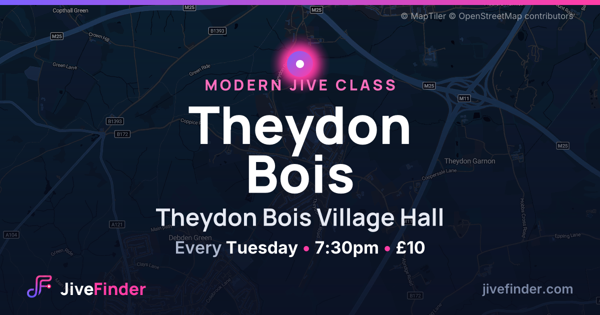 Modern Jive class at Theydon Bois Village Hall, Theydon Bois — Every Tuesday, 7:30pm, £10