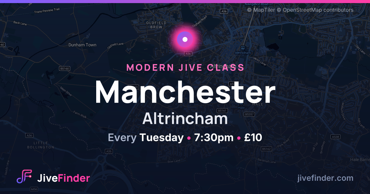 Modern Jive class at Altrincham, Manchester — Every Tuesday, 7:30pm, £10
