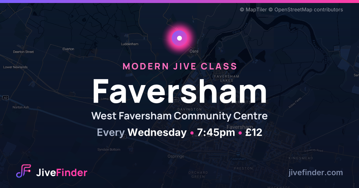Modern Jive class at West Faversham Community Centre, Faversham — Every Wednesday, 7:45pm, £12