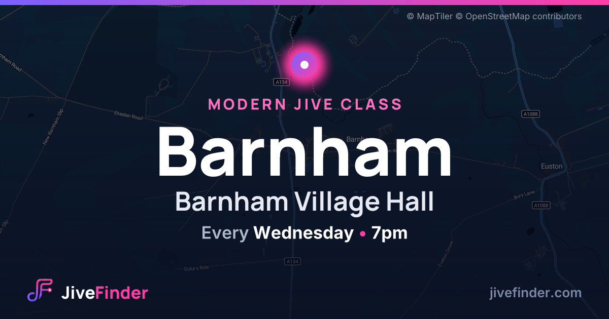 Modern Jive class at Barnham Village Hall, Barnham — Every Wednesday, 7pm