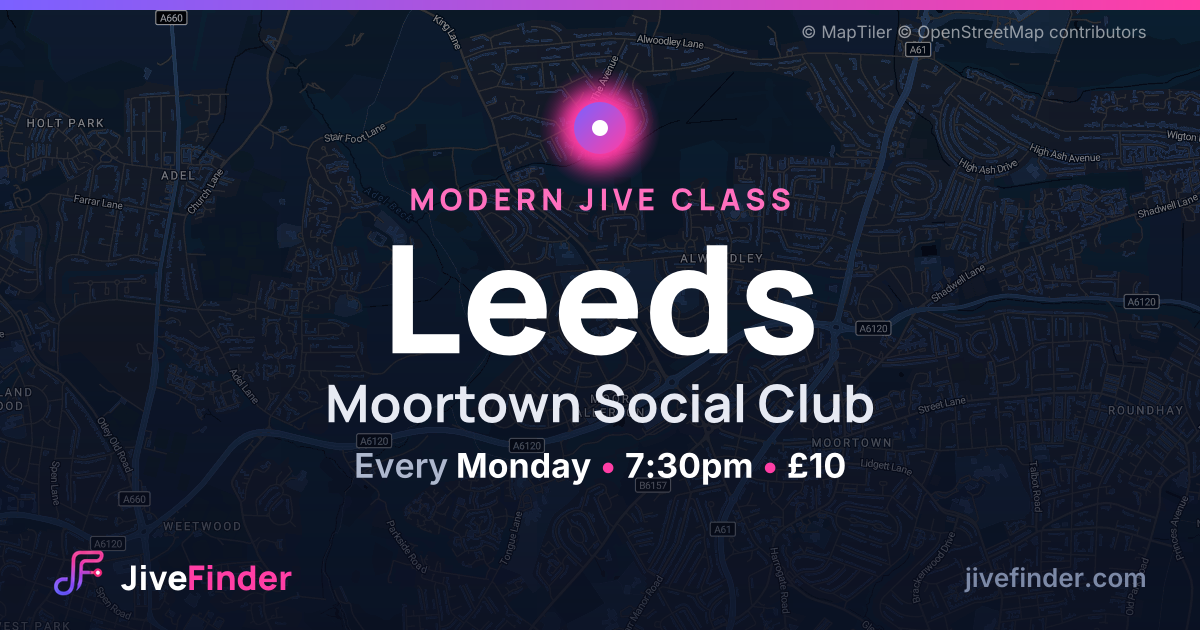 Modern Jive class at Moortown Social Club, Leeds — Every Monday, 7:30pm, £10