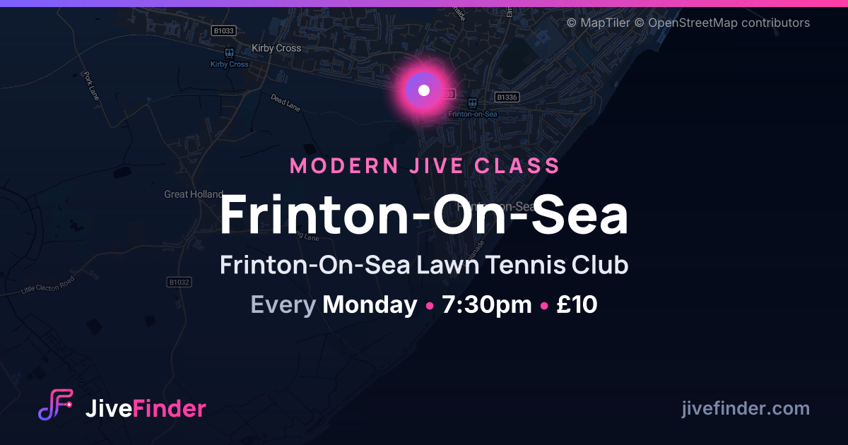 Modern Jive class at Frinton-On-Sea Lawn Tennis Club, Frinton-On-Sea — Every Monday, 7:30pm, £10