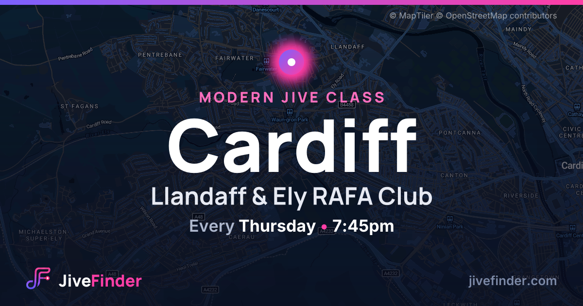 Modern Jive class at Llandaff & Ely RAFA Club, Cardiff — Every Thursday, 7:45pm