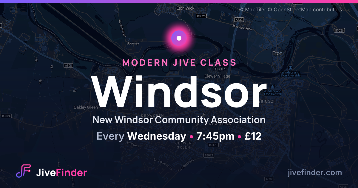Modern Jive class at New Windsor Community Association, Windsor — Every Wednesday, 7:45pm, £12