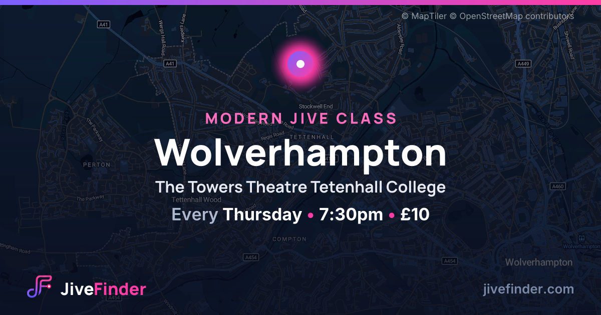 Modern Jive class at The Towers Theatre Tetenhall College, Wolverhampton — Every Thursday, 7:30pm, £10