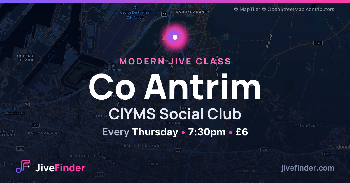 Modern Jive class at CIYMS Social Club, Co Antrim — Every Thursday, 7:30pm, £6