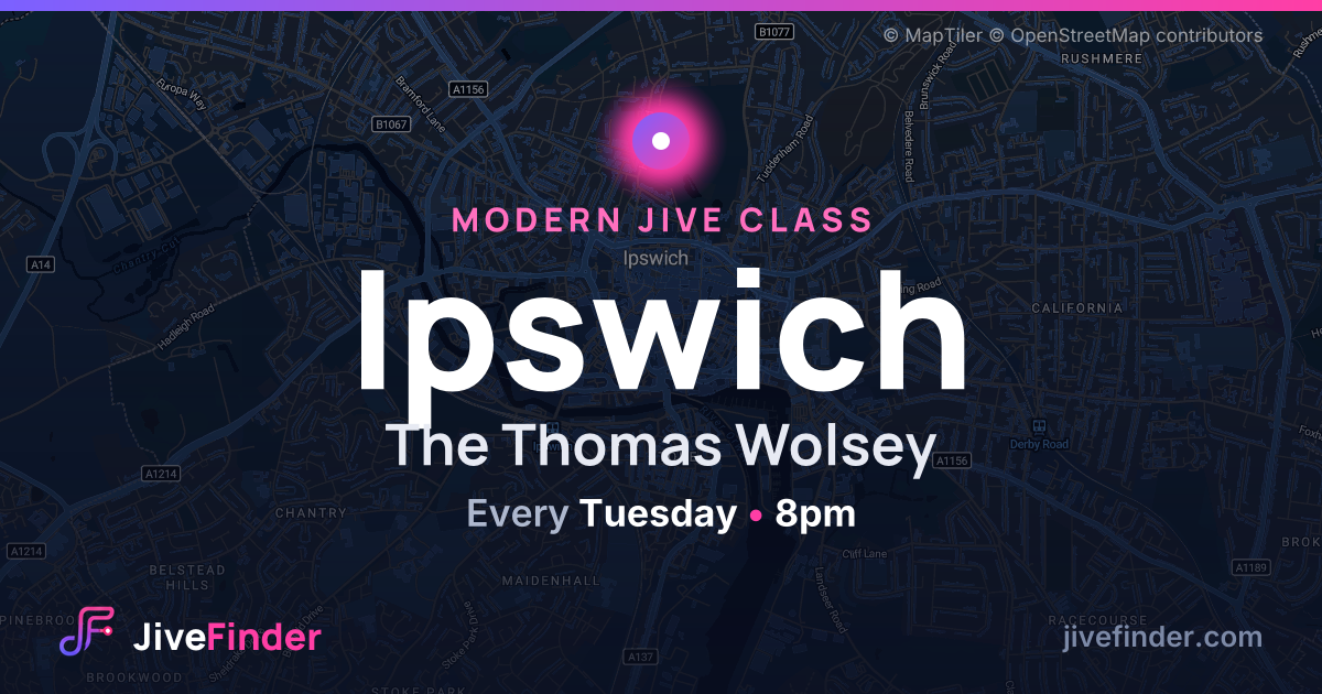 Modern Jive class at The Thomas Wolsey, Ipswich — Every Tuesday, 8pm