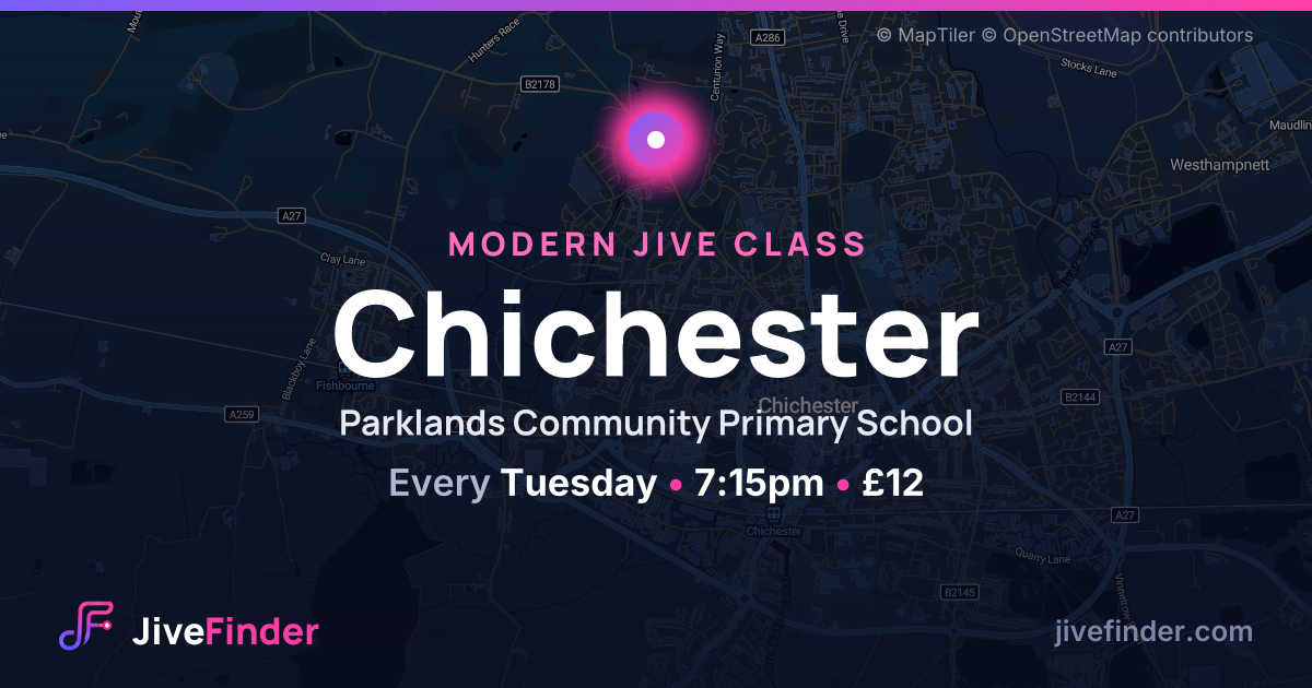 Modern Jive class at Parklands Community Primary School, Chichester — Every Tuesday, 7:15pm, £12