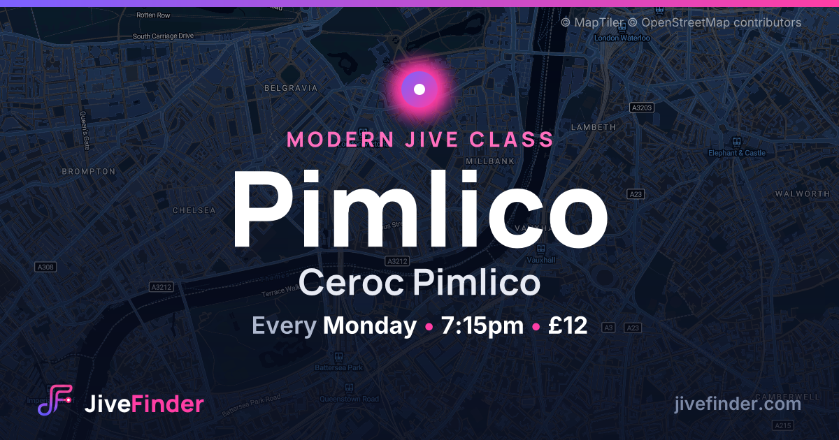 Modern Jive class at Ceroc Pimlico, Pimlico — Every Monday, 7:15pm, £12