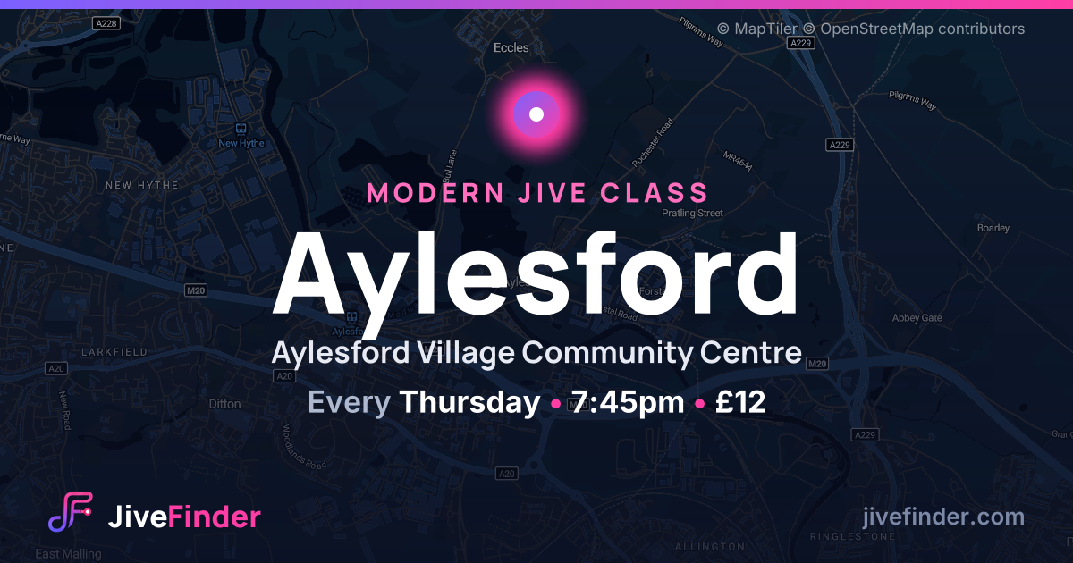 Modern Jive class at Aylesford Village Community Centre, Aylesford — Every Thursday, 7:45pm, £12