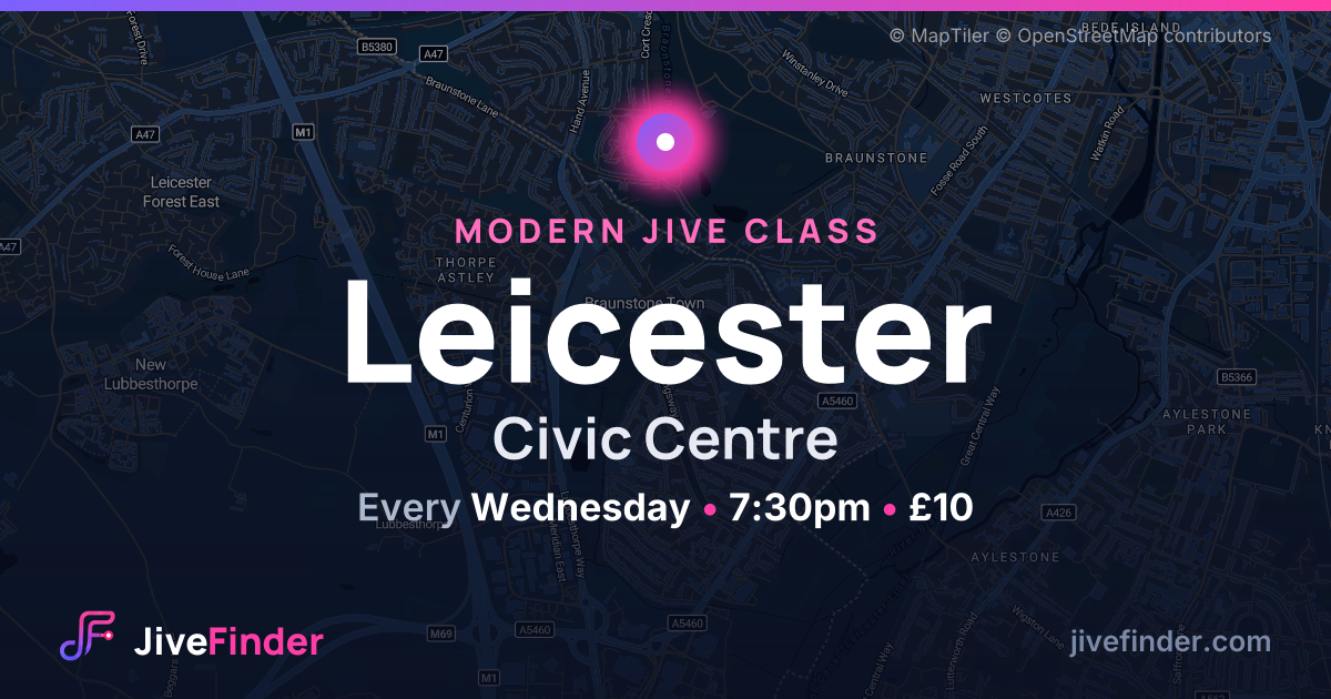 Modern Jive class at Civic Centre, Leicester — Every Wednesday, 7:30pm, £10