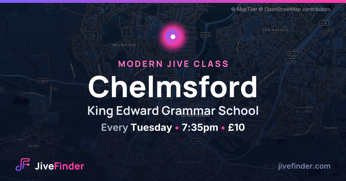 Modern Jive class at King Edward Grammar School, Chelmsford — Every Tuesday, 7:35pm, £10