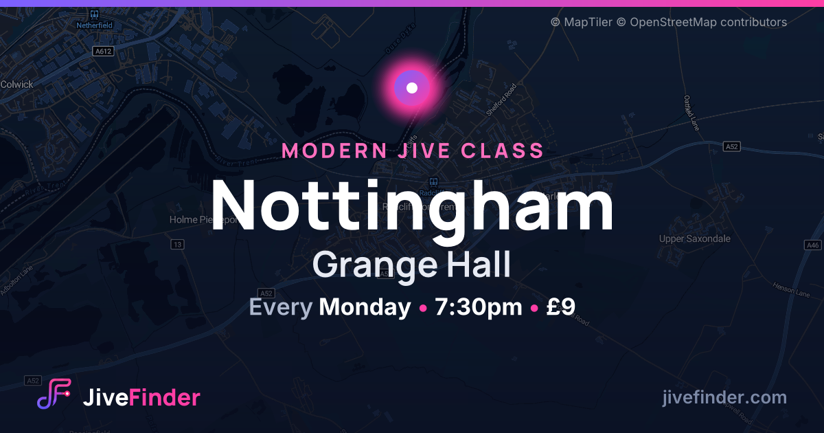 Modern Jive class at Grange Hall, Nottingham — Every Monday, 7:30pm, £9