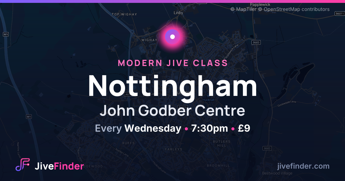 Modern Jive class at John Godber Centre, Nottingham — Every Wednesday, 7:30pm, £9
