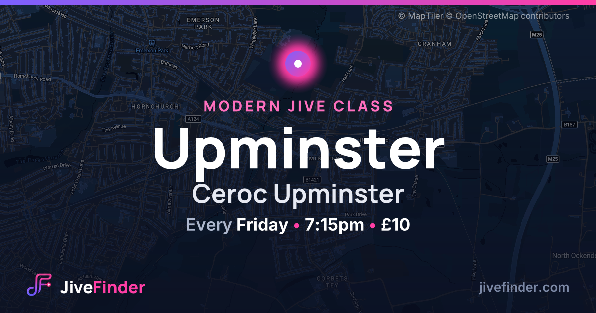 Modern Jive class at Ceroc Upminster, Upminster — Every Friday, 7:15pm, £10