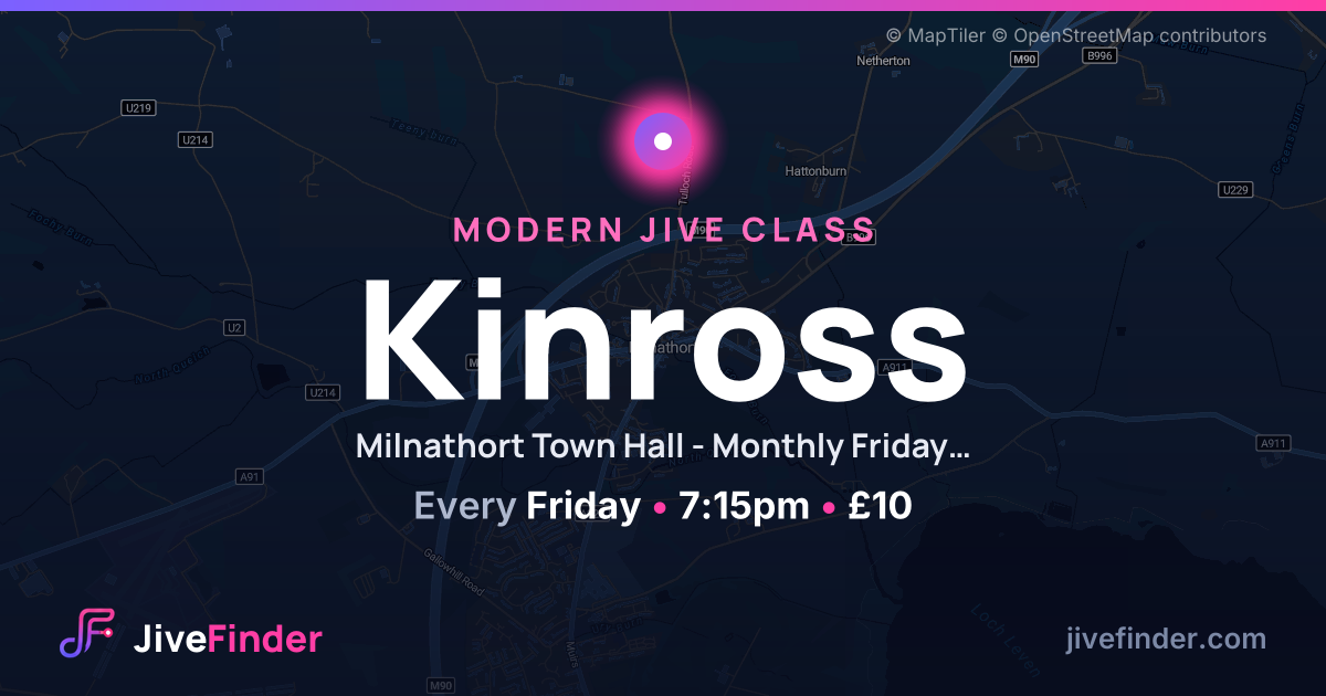 Modern Jive class at Milnathort Town Hall - Monthly Friday Class, Kinross — Every Friday, 7:15pm, £10