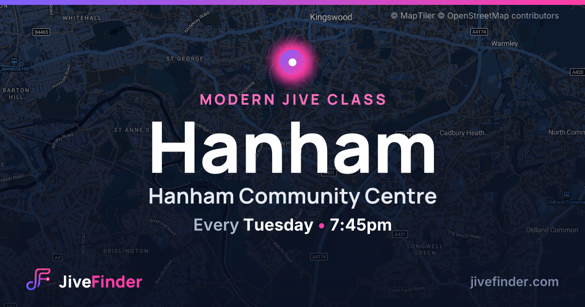 Modern Jive class at Hanham Community Centre, Hanham — Every Tuesday, 7:45pm