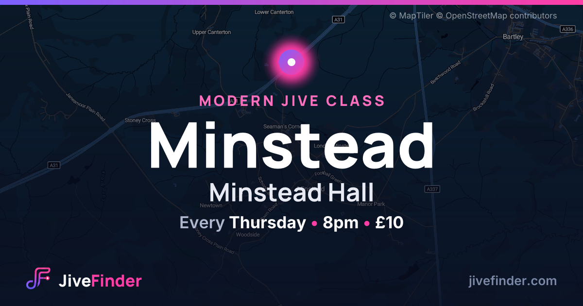 Modern Jive class at Minstead Hall, Minstead — Every Thursday, 8pm, £10