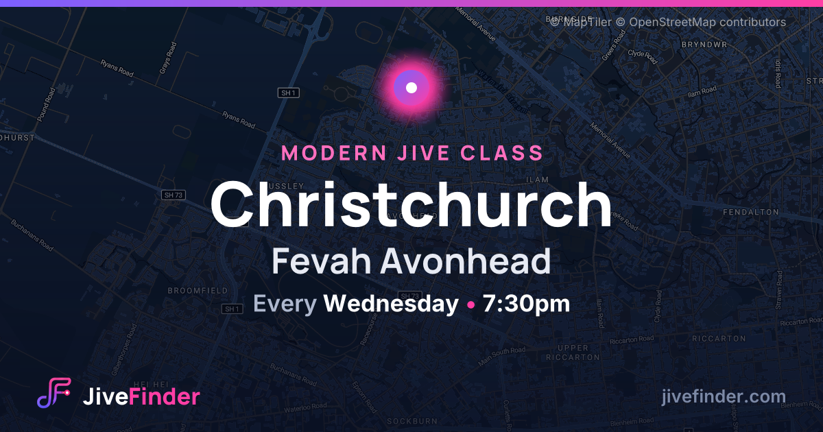 Modern Jive class at Fevah Avonhead, Christchurch — Every Wednesday, 7:30pm