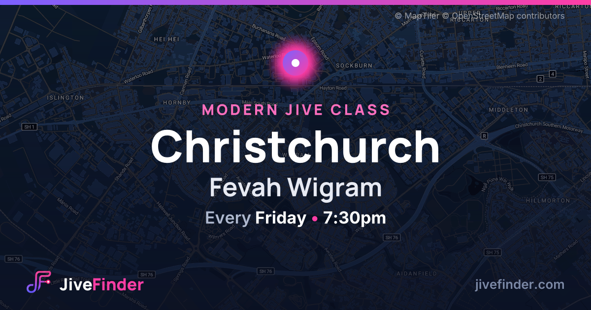 Modern Jive class at Fevah Wigram, Christchurch — Every Friday, 7:30pm