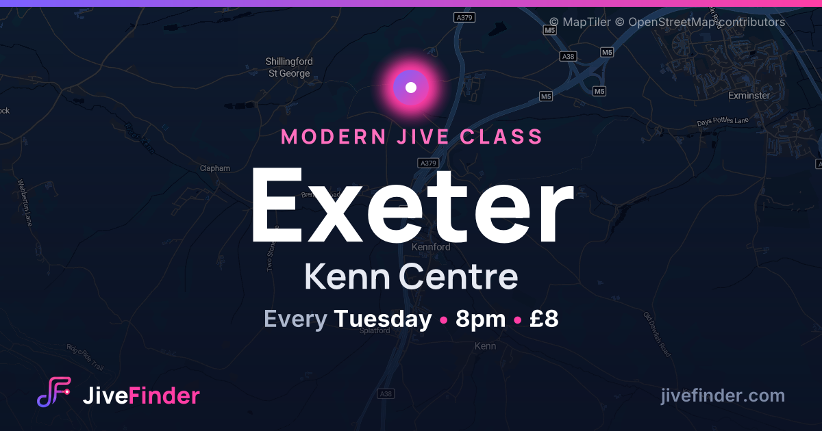 Modern Jive class at Kenn Centre, Exeter — Every Tuesday, 8pm, £8