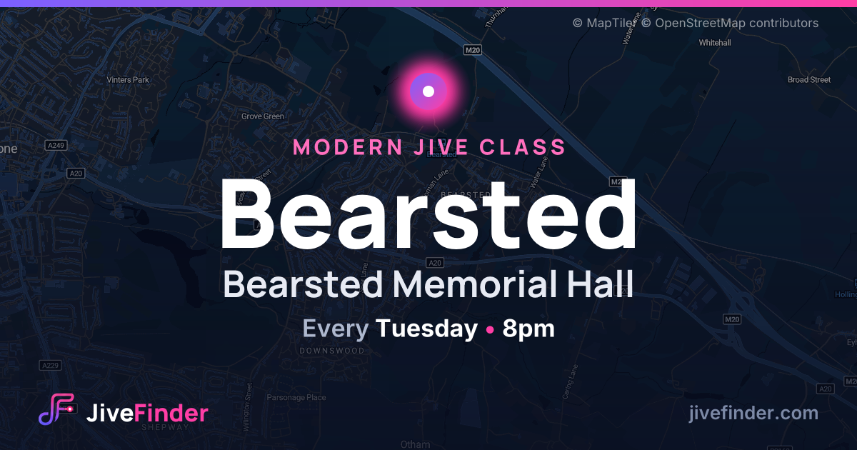 Modern Jive class at Bearsted Memorial Hall, Bearsted — Every Tuesday, 8pm