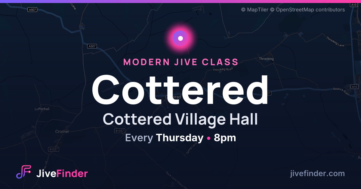 Modern Jive class at Cottered Village Hall, Cottered — Every Thursday, 8pm