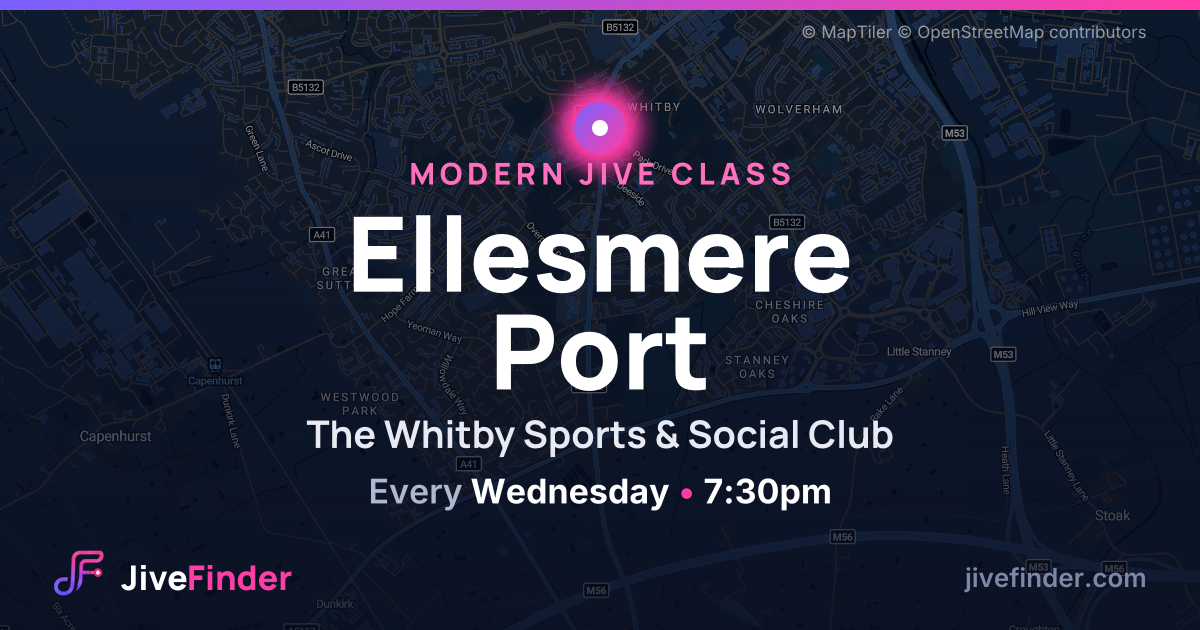 Modern Jive class at The Whitby Sports & Social Club, Ellesmere Port — Every Wednesday, 7:30pm