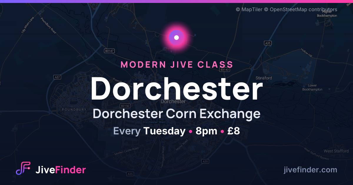Modern Jive class at Dorchester Corn Exchange, Dorchester — Every Tuesday, 8pm, £8