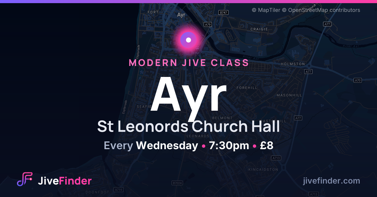 Modern Jive class at St Leonords Church Hall, Ayr — Every Wednesday, 7:30pm, £8