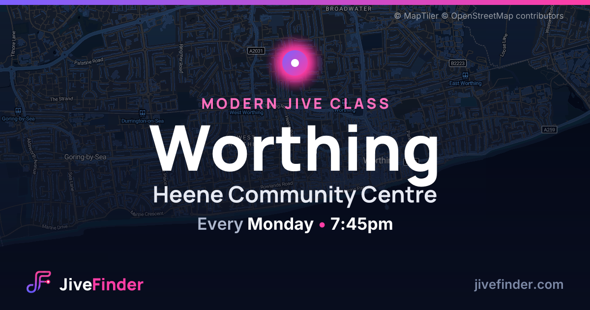 Modern Jive class at Heene Community Centre, Worthing — Every Monday, 7:45pm
