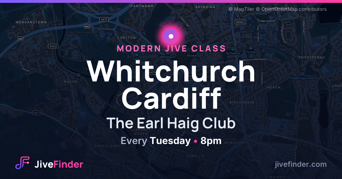 Modern Jive class at The Earl Haig Club, Whitchurch Cardiff — Every Tuesday, 8pm