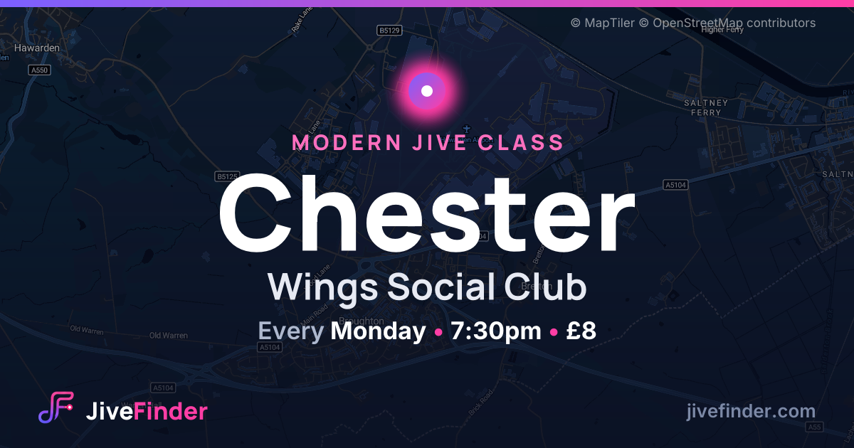 Modern Jive class at Wings Social Club, Chester — Every Monday, 7:30pm, £8
