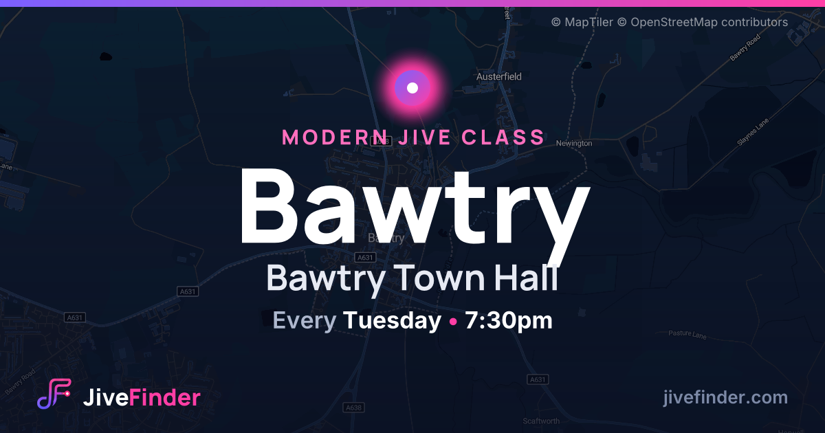 Modern Jive class at Bawtry Town Hall, Bawtry — Every Tuesday, 7:30pm