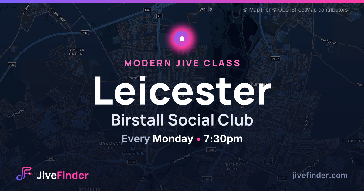 Modern Jive class at Birstall Social Club, Leicester — Every Monday, 7:30pm